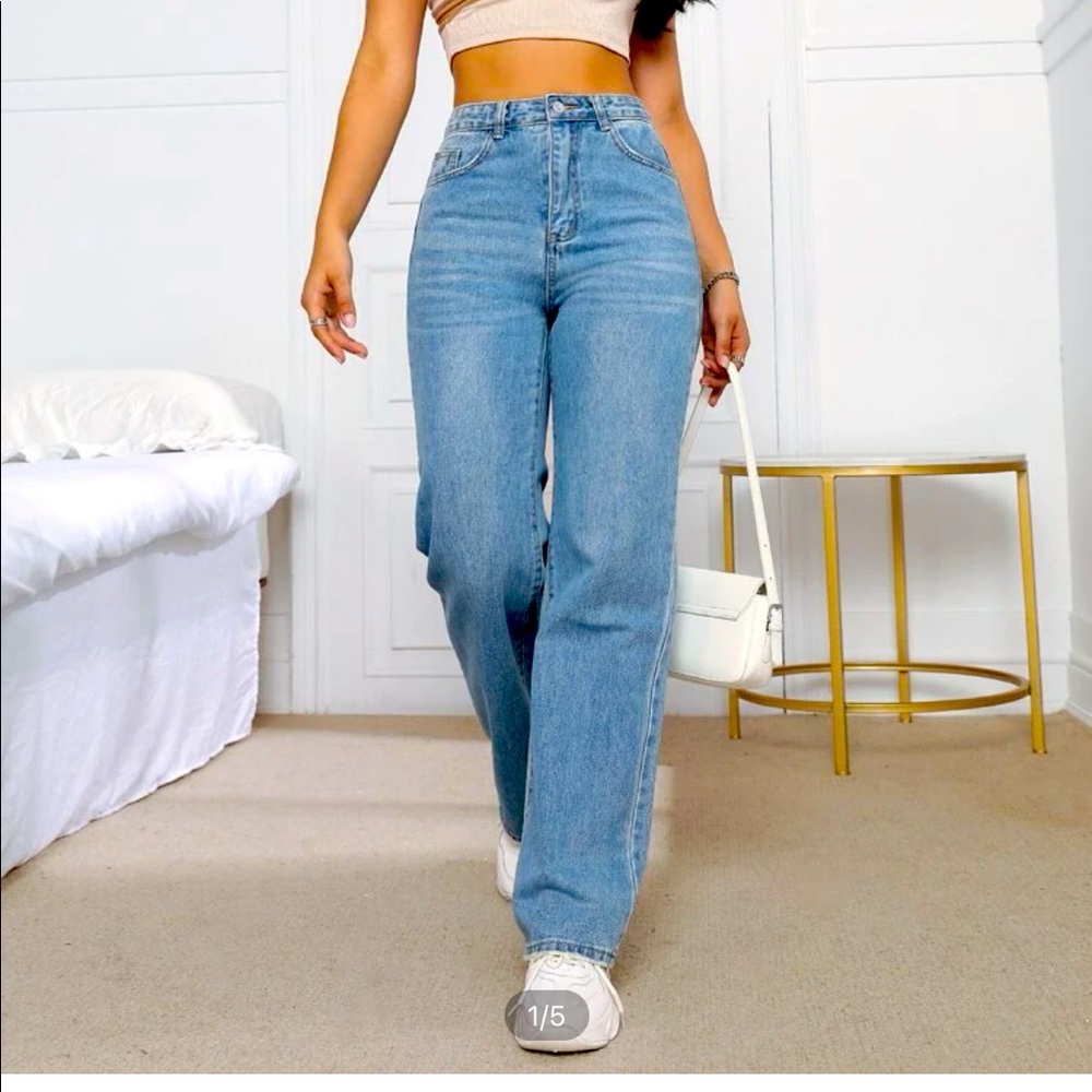 High Waist BF Jeans